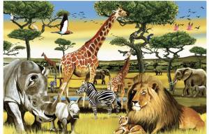 Раскраска африка для детей #16 #208474