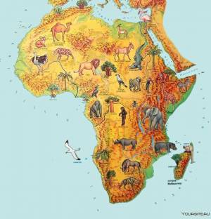 Раскраска африка материк #13 #208509