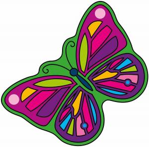 Раскраска бабочка для детей 2 3 лет #8 #209247