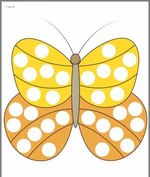 Раскраска бабочка для детей 2 3 лет #19 #209258