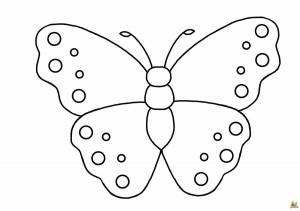 Раскраска бабочка для детей 2 3 лет #30 #209269