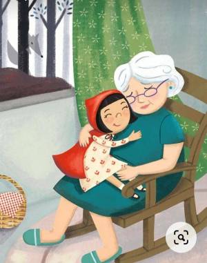 Раскраска бабушка и внучка #9 #209683