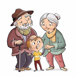 Раскраска бабушка и дедушка для детей #2 #209715