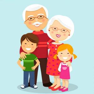 Раскраска бабушка и дедушка для детей #5 #209718