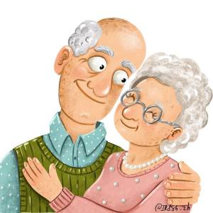 Раскраска бабушка и дедушка для детей #6 #209719