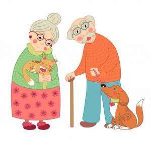 Раскраска бабушка и дедушка для детей #10 #209723