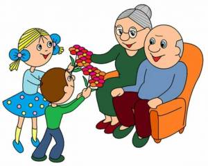 Раскраска бабушка и дедушка для детей #14 #209727