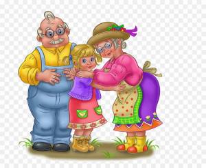 Раскраска бабушка и дедушка для детей #15 #209728