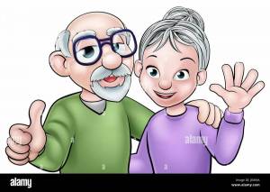 Раскраска бабушка и дедушка для детей #18 #209731