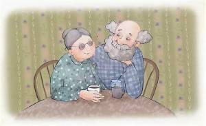 Раскраска бабушка и дедушка для детей #28 #209741
