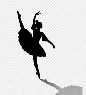 Раскраска балерина силуэт #36 #210519