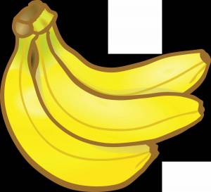 Раскраска банан для детей 2 3 лет #5 #210858