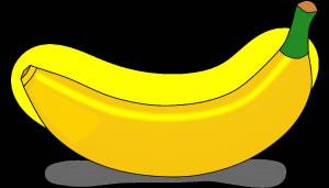 Раскраска банан для детей 2 3 лет #9 #210862