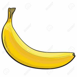 Раскраска банан для детей 2 3 лет #20 #210873