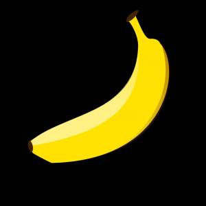 Раскраска банан для детей 2 3 лет #29 #210882