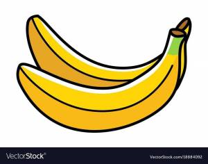 Раскраска банан для детей 2 3 лет #31 #210884