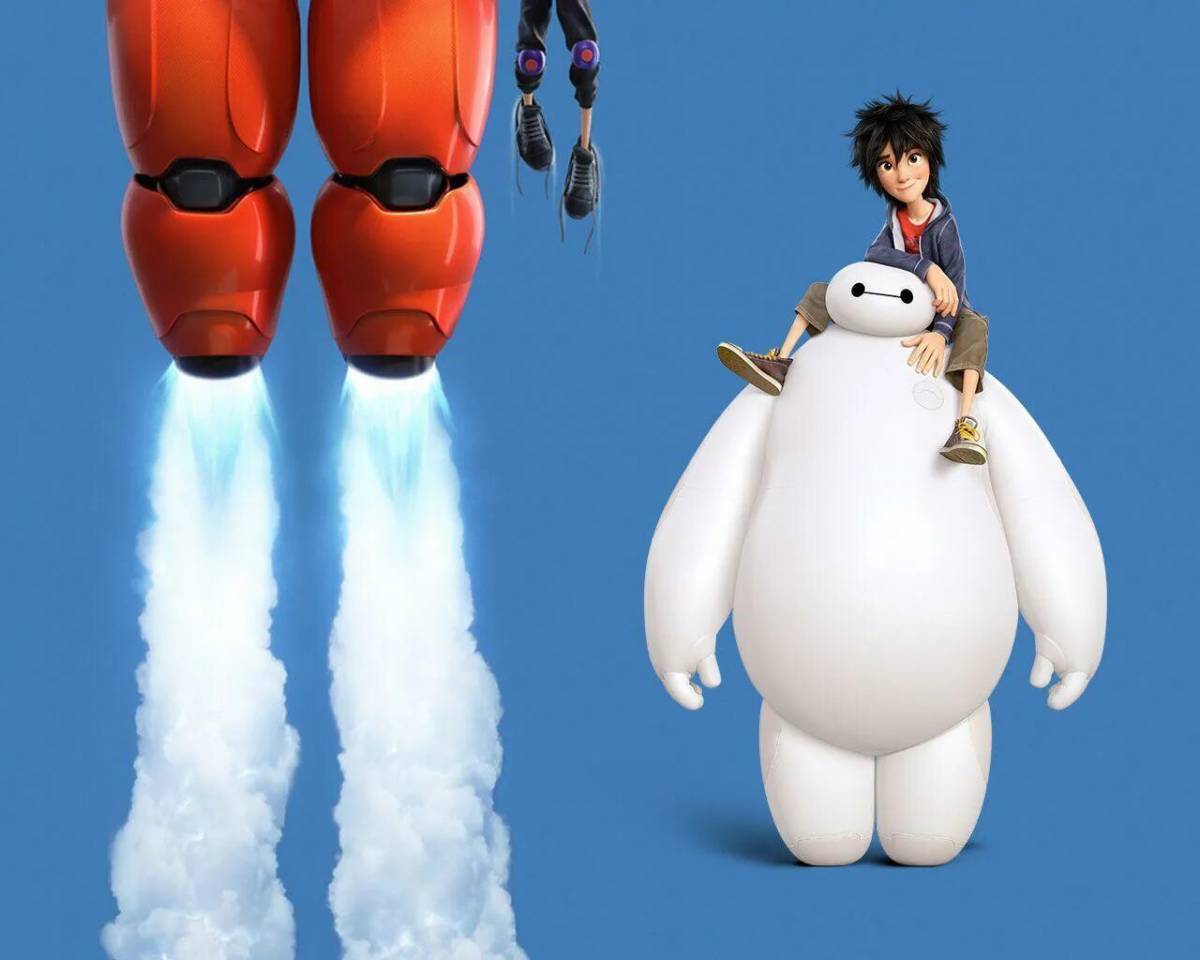 Город героев / big Hero 6. Бэймакс город героев. Город героев робот Хиро Хамада.