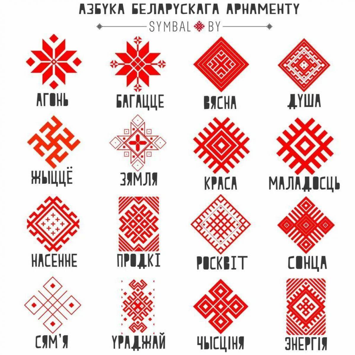 картинки для дошкольников белорусского орнамента с названием