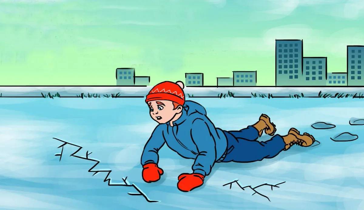 Безопасность на льду для детей #24