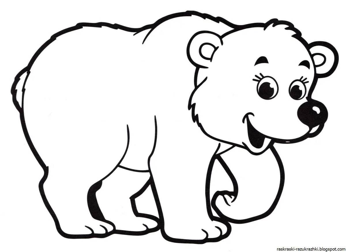 Белый медведь для детей 3 4 лет #2