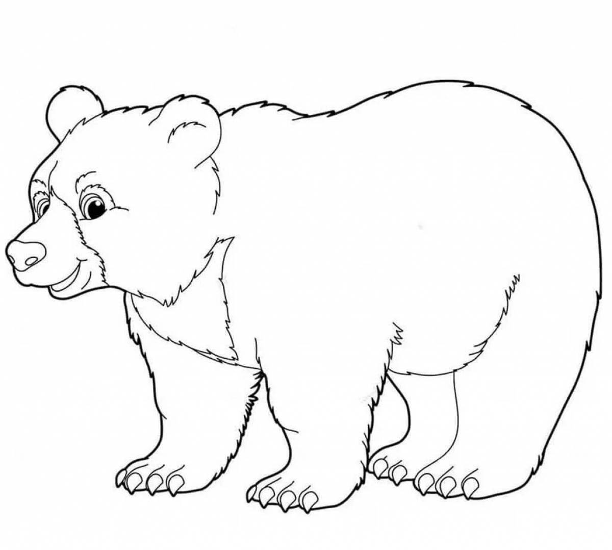 Белый медведь для детей 3 4 лет #12