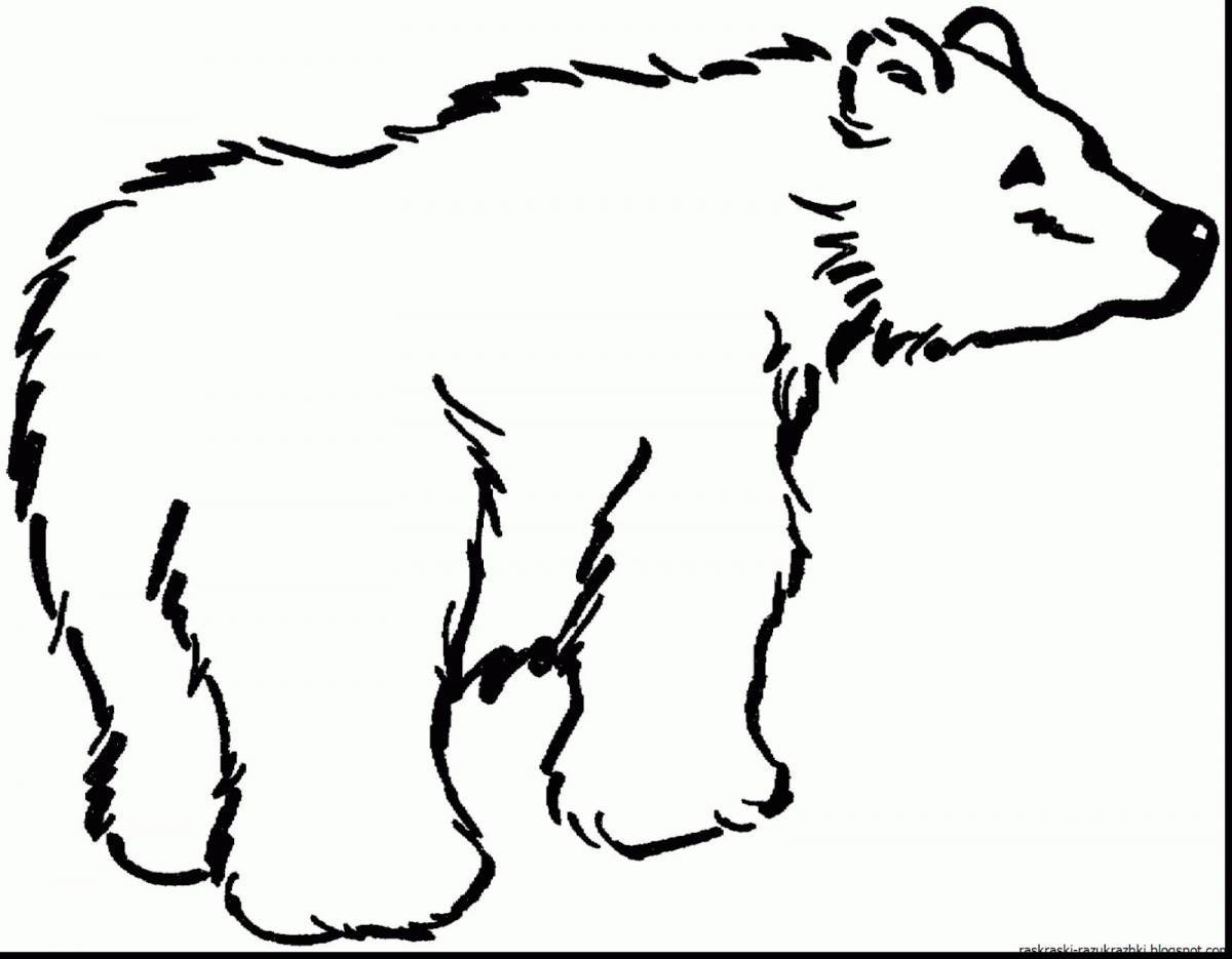 Белый медведь для детей 3 4 лет #16