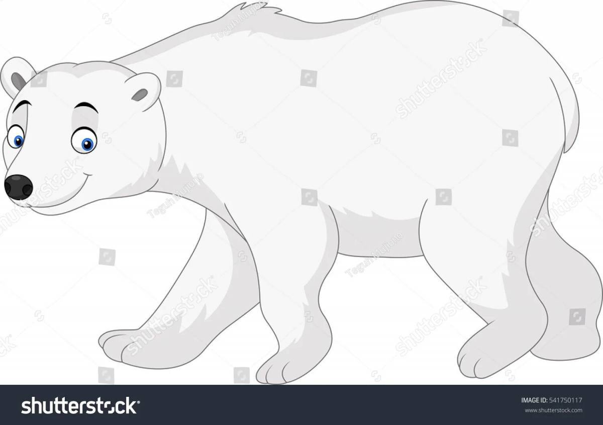 Белый медведь для детей 3 4 лет #19