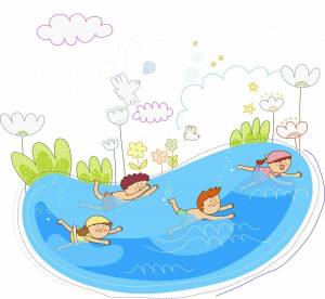 Раскраска бассейн для детей #25 #212558
