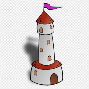 Раскраска башня для детей #2 #212940