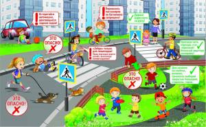 Раскраска безопасность на дороге для детей #24 #213897