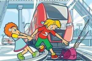 Раскраска безопасность на железной дороге для детей #12 #213922