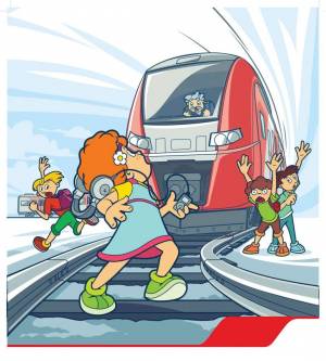 Раскраска безопасность на железной дороге для детей #23 #213933