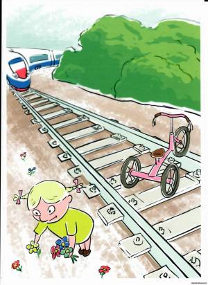 Раскраска безопасность на железной дороге для детей #26 #213936