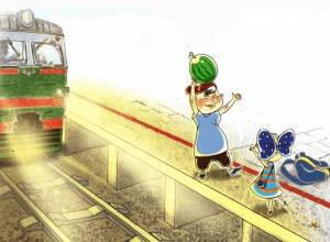 Раскраска безопасность на железной дороге для детей #36 #213946