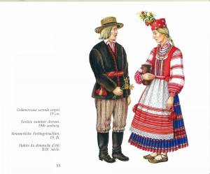 Раскраска белорусский костюм #4 #215143