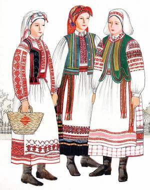 Раскраска белорусский костюм #29 #215168