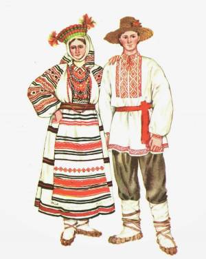 Раскраска белорусский костюм #37 #215176