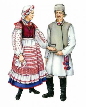 Раскраска белорусский костюм #39 #215178