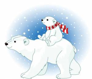 Раскраска белый медведь для детей 3 4 лет #9 #215638