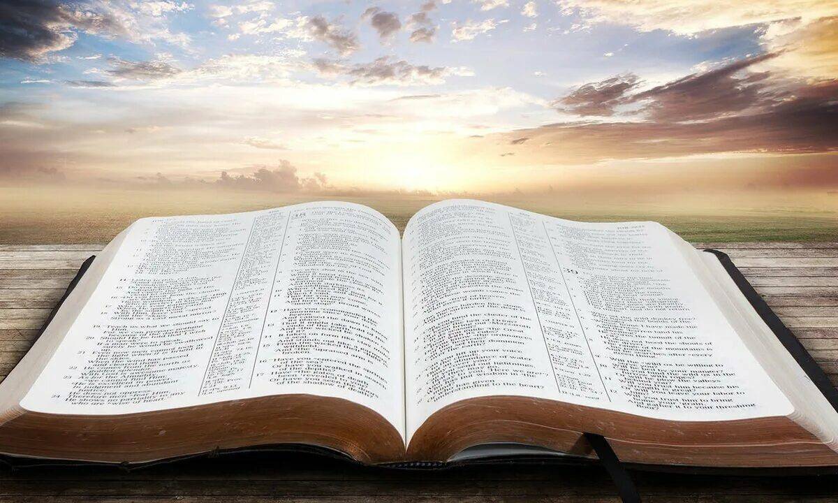 Стих книги библии. Открытая Библия. Раскрытая Библия. Библия в картинках. Библия на природе.