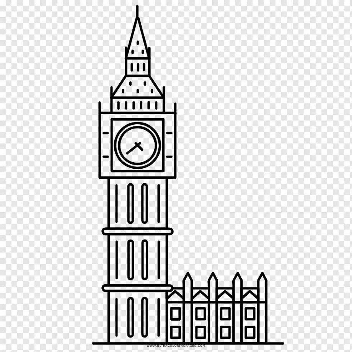 Рисунок биг. Башня Биг Бен в Лондоне мультяшный. Башня Биг Бен в Лондоне нарисовать. Биг Бен в Лондоне для срисовки. Башня Биг Бен для срисовки.