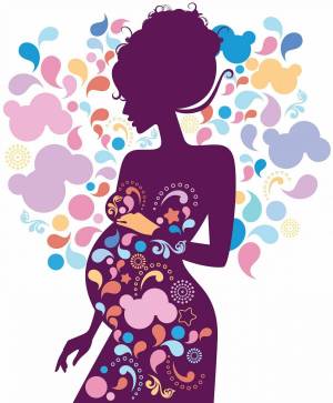 Раскраска беременная женщина #3 #216483