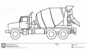 Раскраска бетономешалка для детей 3 4 лет #31 #216825