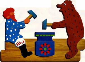 Раскраска богородская игрушка для детей #37 #219437