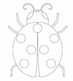 Раскраска божья коровка для детей 5 6 лет #16 #219915