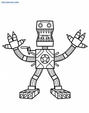 Раскраска боксибу для детей #22 #220414