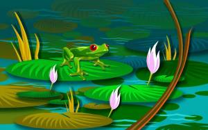Раскраска болото для детей #31 #220501