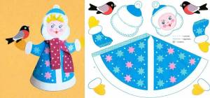 Раскраска большие новогодние для детей чтобы склеить #39 #221016