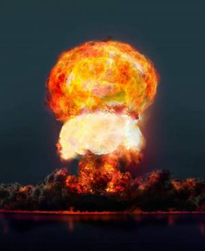 Раскраска бомба ядерная #1 #221201