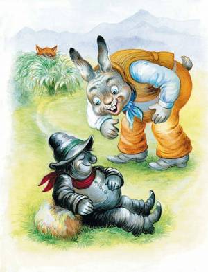 Раскраска братец кролик и братец лис #27 #223933